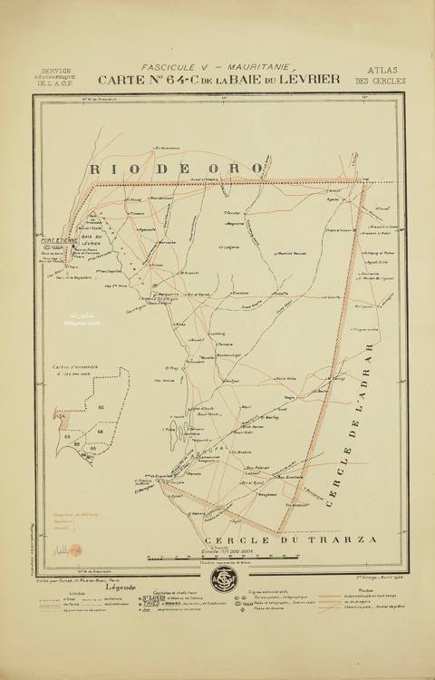داخلت نواذيبو سنة 1924 — أطلس دوائر إفريقيا الغربية الفرنسية