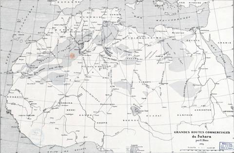 غرب إفريقيا سنة 1889 — طرق الصحراء الكبرى