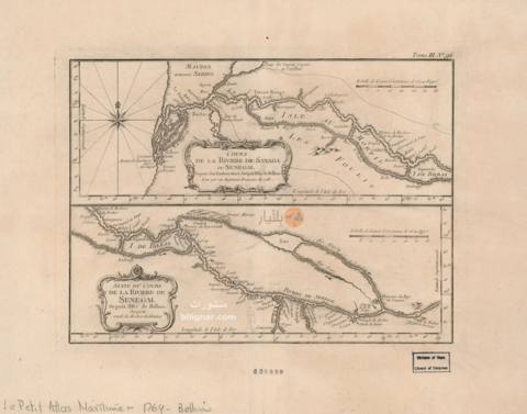 موريتانيا والسنغال سنة 1764 — مجرى نهر السنغال (رُفع سنة 1718)